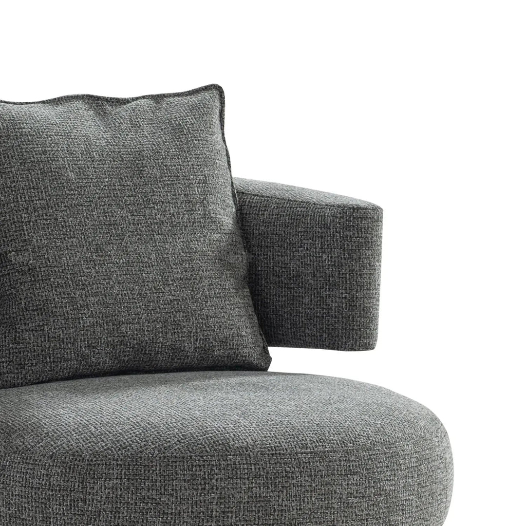 Modern Mixed Weave Fabric 1 Seater Sofa NAVE