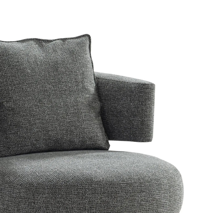 Modern Mixed Weave Fabric 1 Seater Sofa NAVE