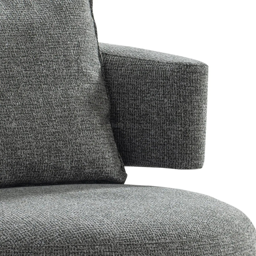 Modern Mixed Weave Fabric 1 Seater Sofa NAVE