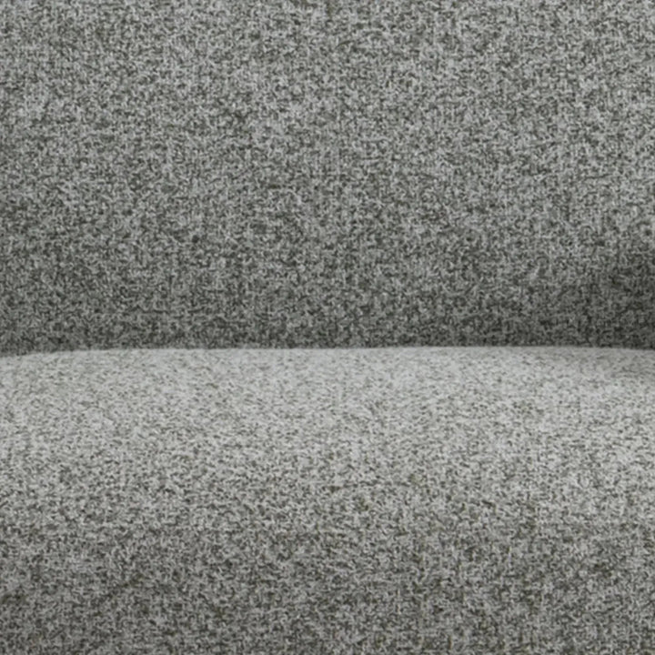 Cream Mixed Weave Fabric Revolving 1 Seater Sofa PARAPET