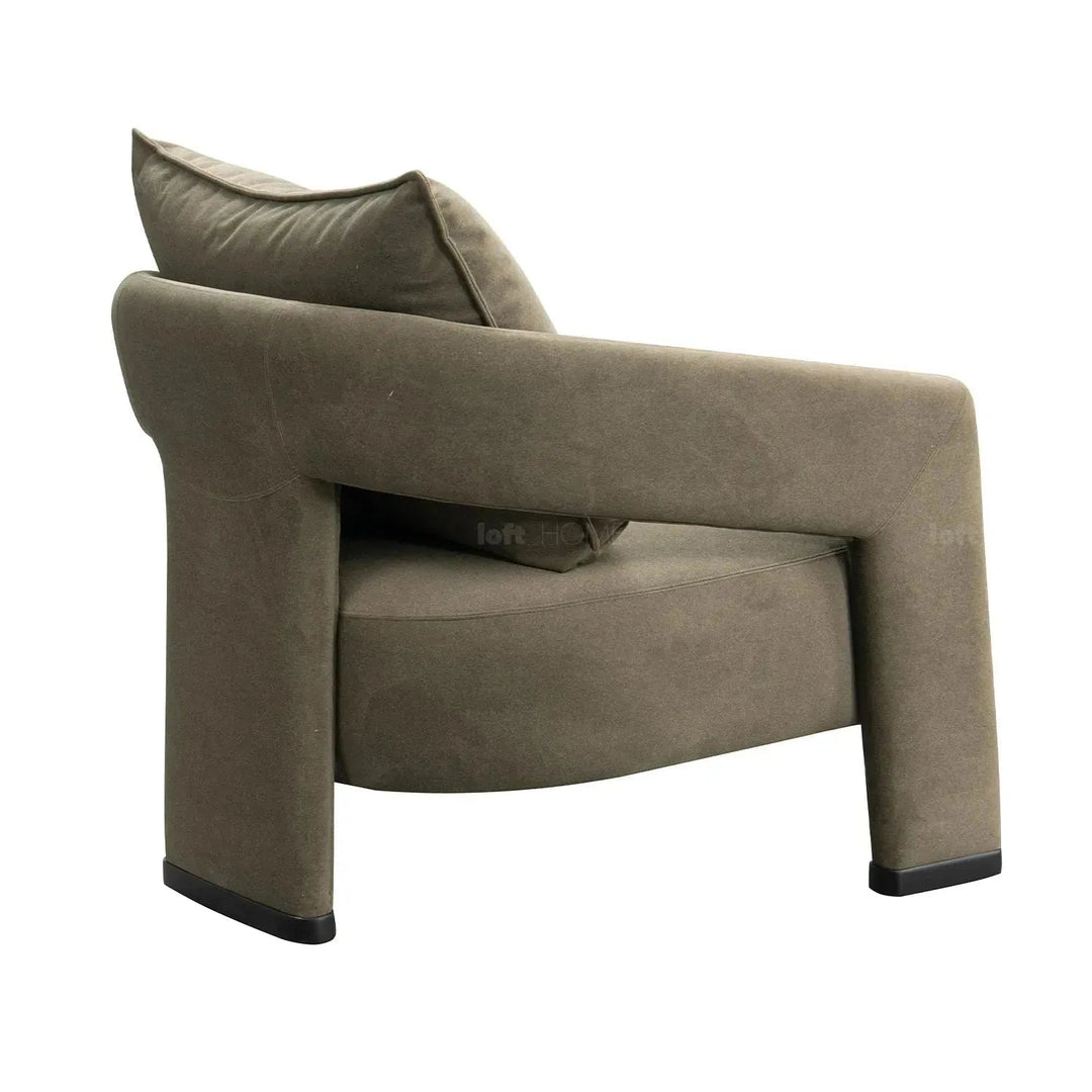 Modern Suede Fabric 1 Seater Sofa PHERAL