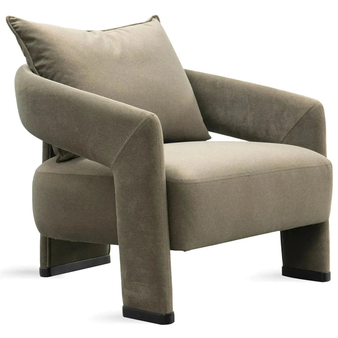 Modern Suede Fabric 1 Seater Sofa PHERAL
