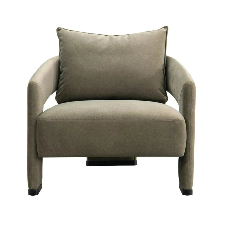 Modern Suede Fabric 1 Seater Sofa PHERAL