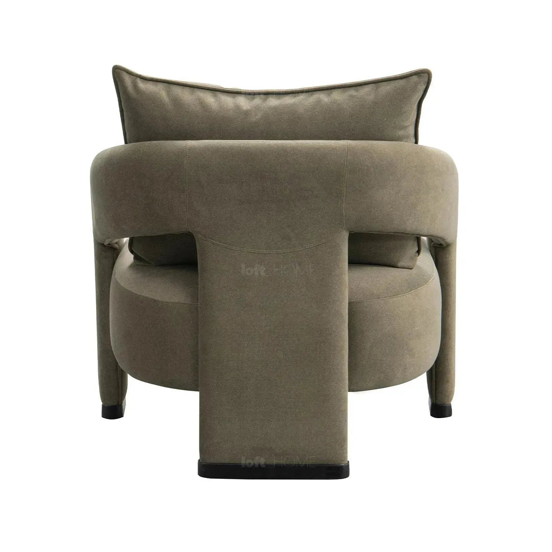 Modern Suede Fabric 1 Seater Sofa PHERAL