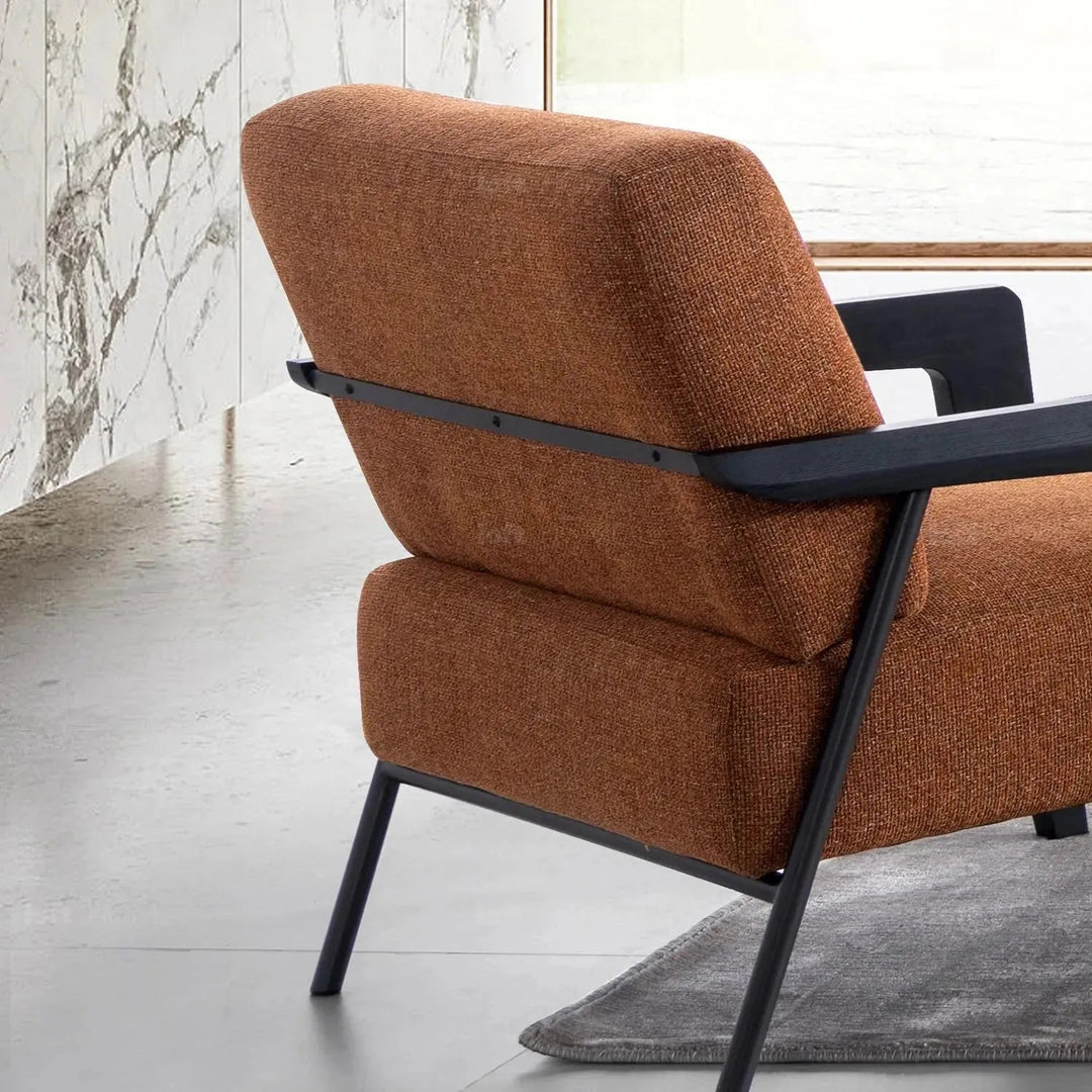 Modern Mixed Weave Fabric 1 Seater Sofa SEMPRE