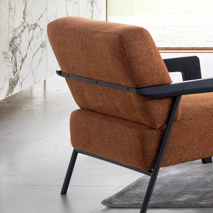 Modern Mixed Weave Fabric 1 Seater Sofa SEMPRE