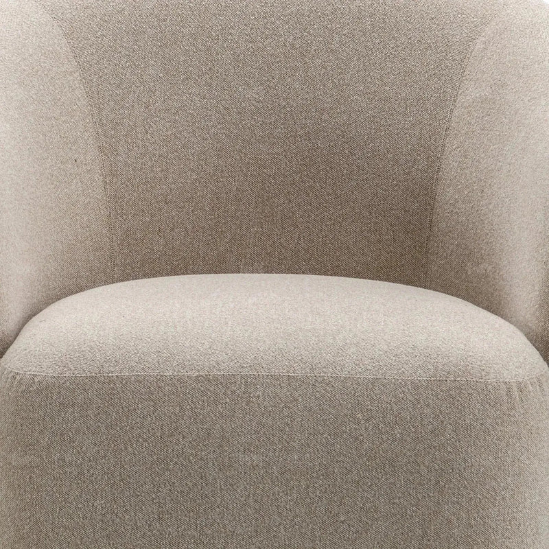 Modern Mixed Weave Fabric Revolving 1 Seater Sofa SLATE Color Swatches
