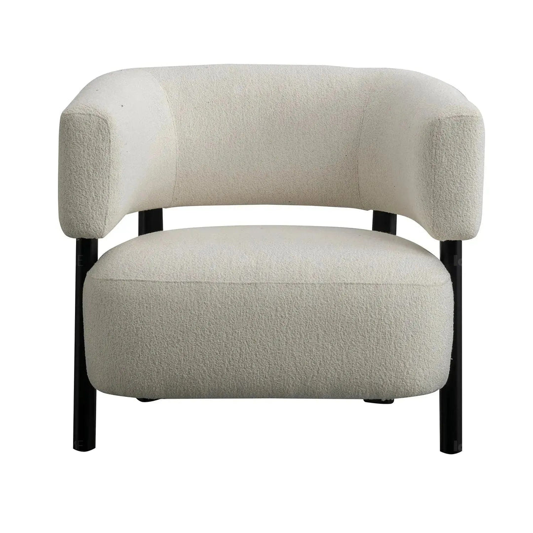 Modern Boucle Fabric 1 Seater Sofa TOPAZ