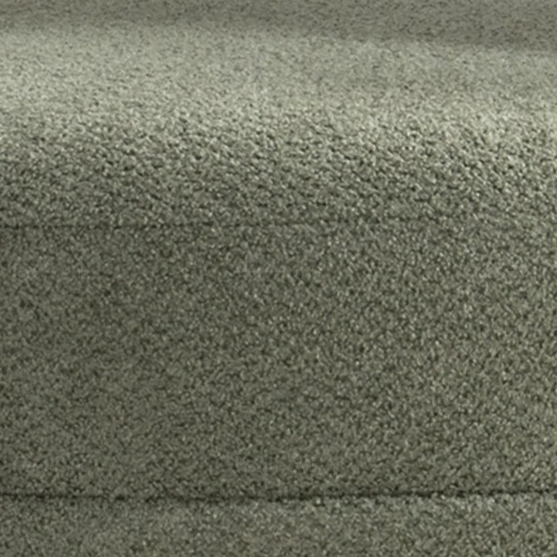 Modern mixed weave fabric 1 seater sofa yard in panoramic view.