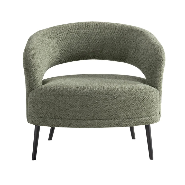 Modern Mixed Weave Fabric 1 Seater Sofa YARD