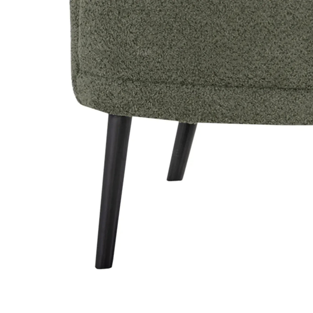 Modern Mixed Weave Fabric 1 Seater Sofa YARD