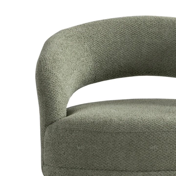 Modern Mixed Weave Fabric 1 Seater Sofa YARD