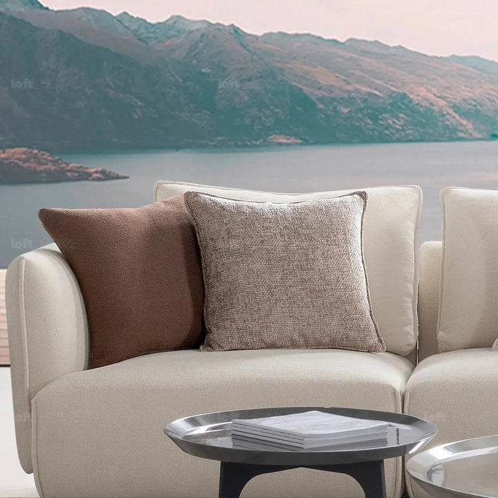 Modern fabric 4 seater sofa angler situational feels.