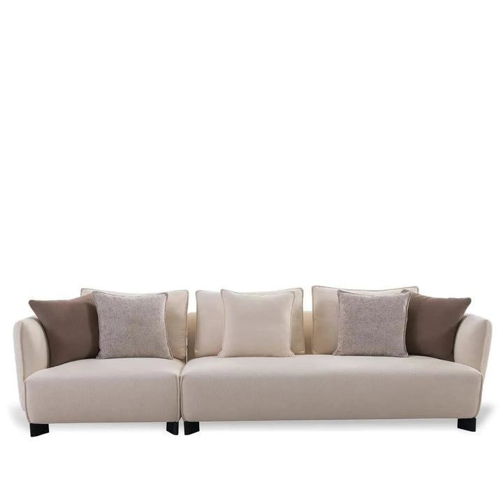 Modern fabric 4 seater sofa angler detail 3.