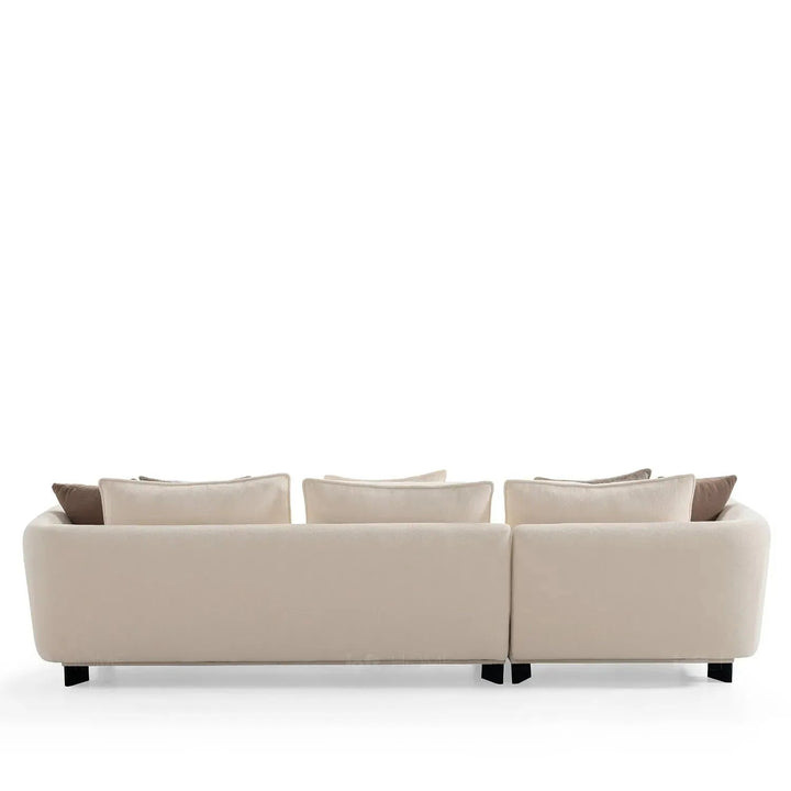 Modern fabric 4 seater sofa angler detail 2.