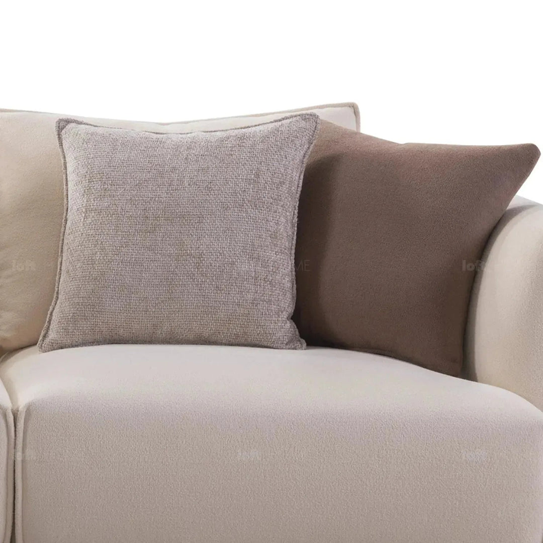 Modern fabric 4 seater sofa angler material variants.