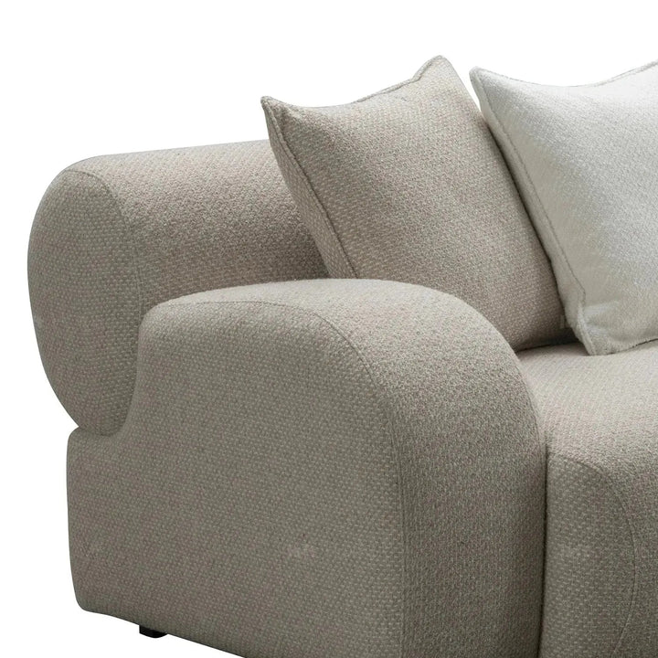Modern Mixed Weave Fabric 4 Seater Sofa ENCH