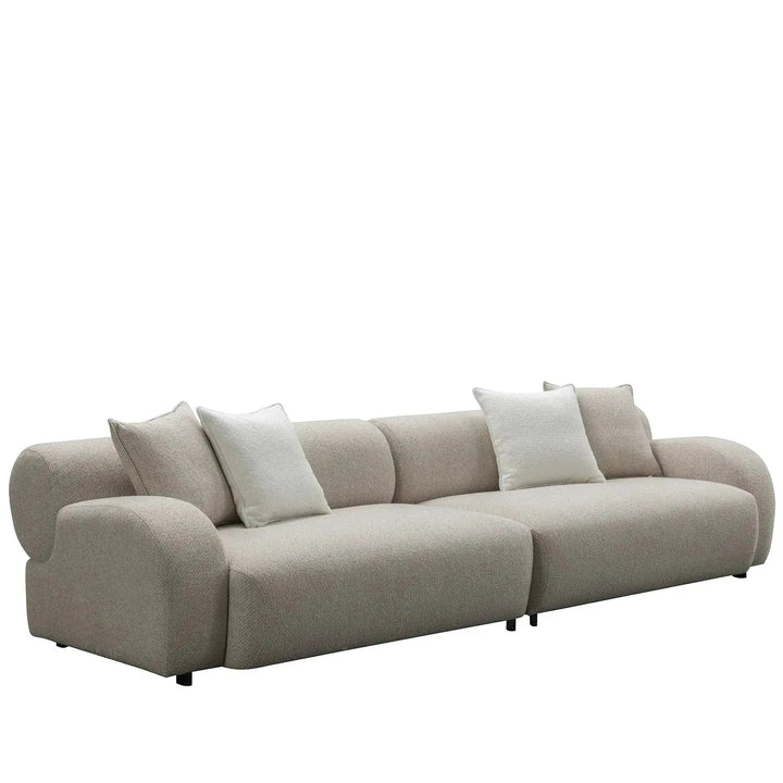 Modern Mixed Weave Fabric 4 Seater Sofa ENCH