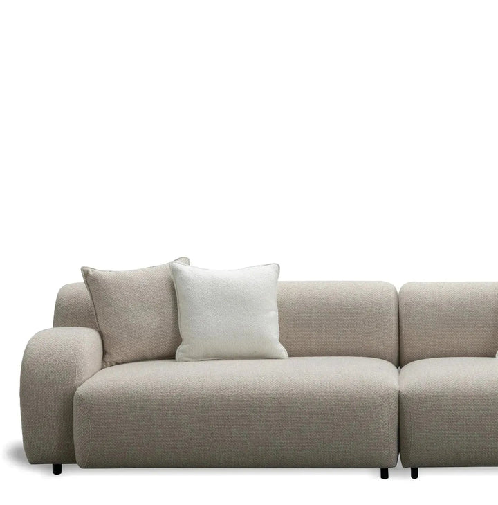 Modern Mixed Weave Fabric 4 Seater Sofa ENCH