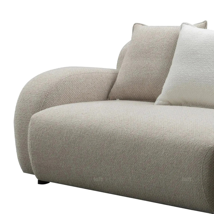 Modern Mixed Weave Fabric 4 Seater Sofa ENCH