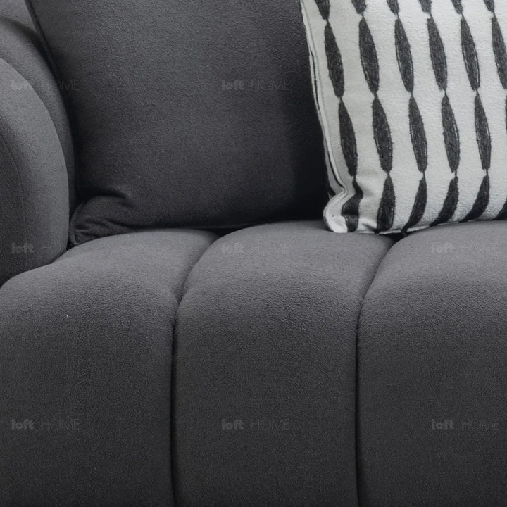 Modern Sherpa Fabric 5 Seater Sofa LACE