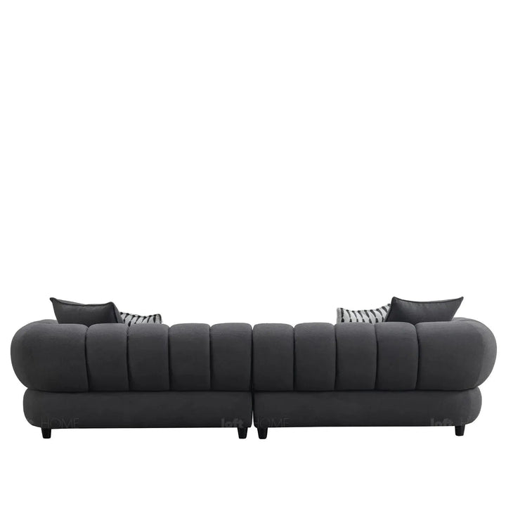 Modern sherpa fabric 5 seater sofa lace color swatches.