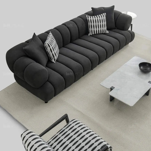 Modern Sherpa Fabric 5 Seater Sofa LACE Good to Know Preview-1