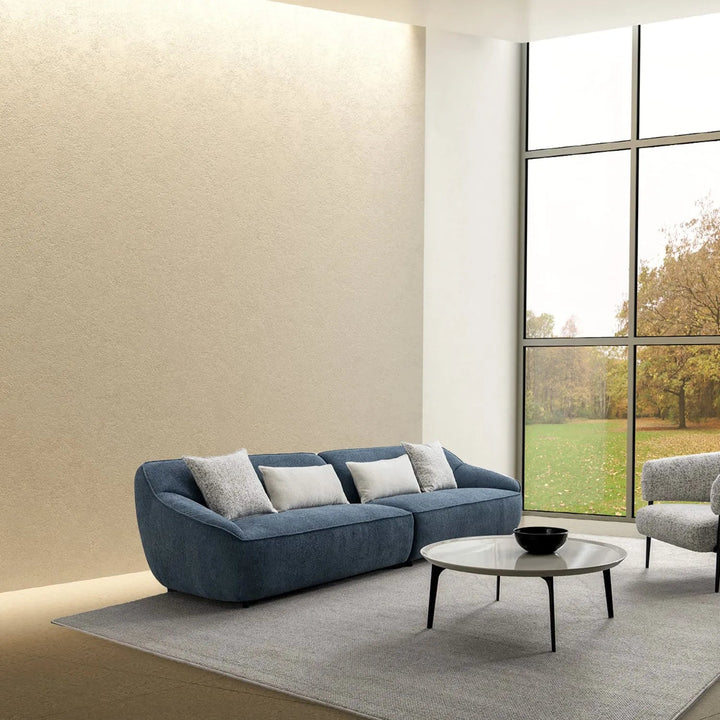 Modern Mixed Weave Fabric 4 Seater Sofa NEP