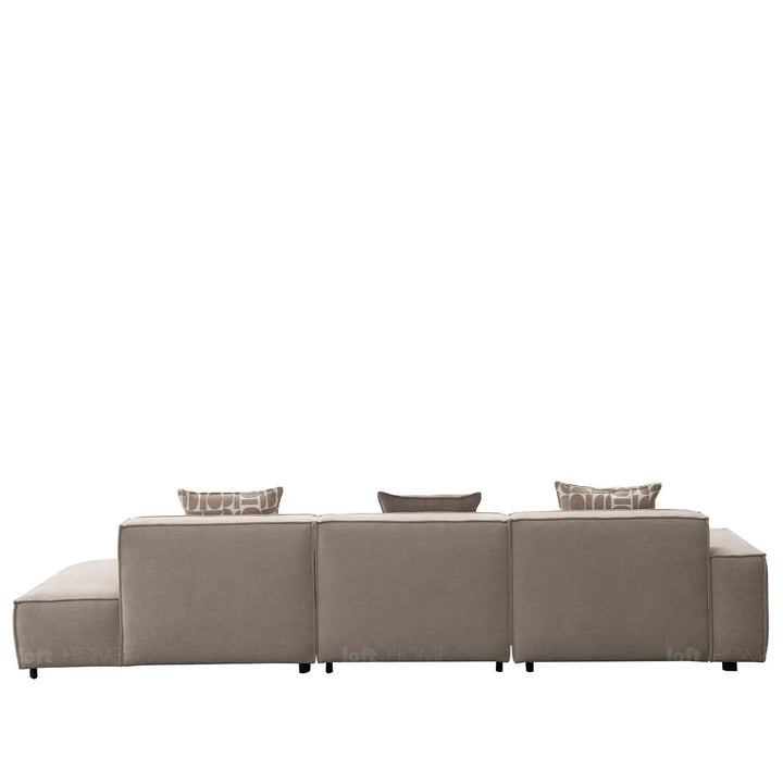 Minimalist Mixed Weave Fabric 5 Seater Sofa GLADE