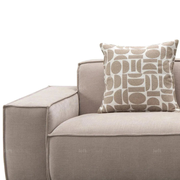 Minimalist Mixed Weave Fabric 5 Seater Sofa GLADE