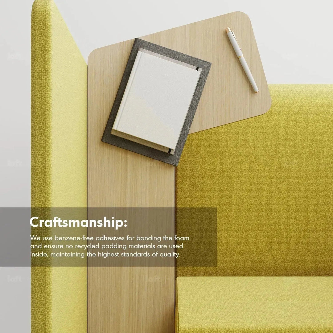 Minimalist Fabric Highback 1 Seater Sofa SANTO