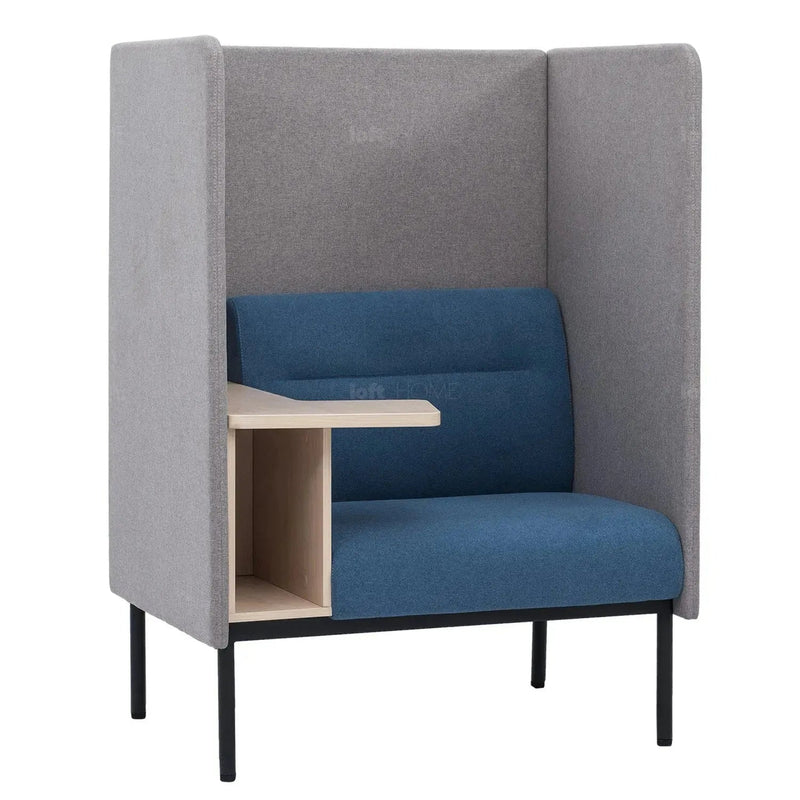 Minimalist fabric highback 1 seater sofa santo environmental situation.