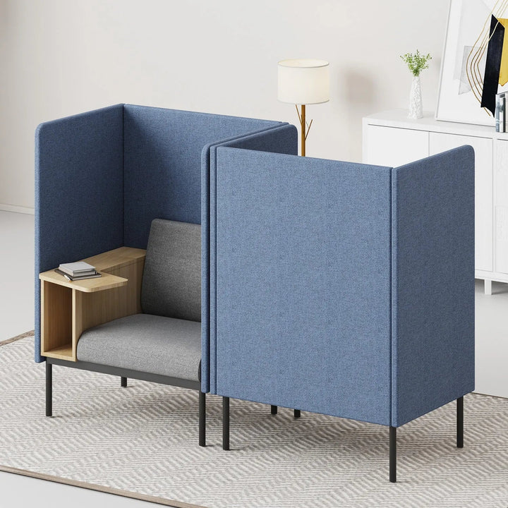 Minimalist Fabric Highback 1 Seater Sofa SANTO