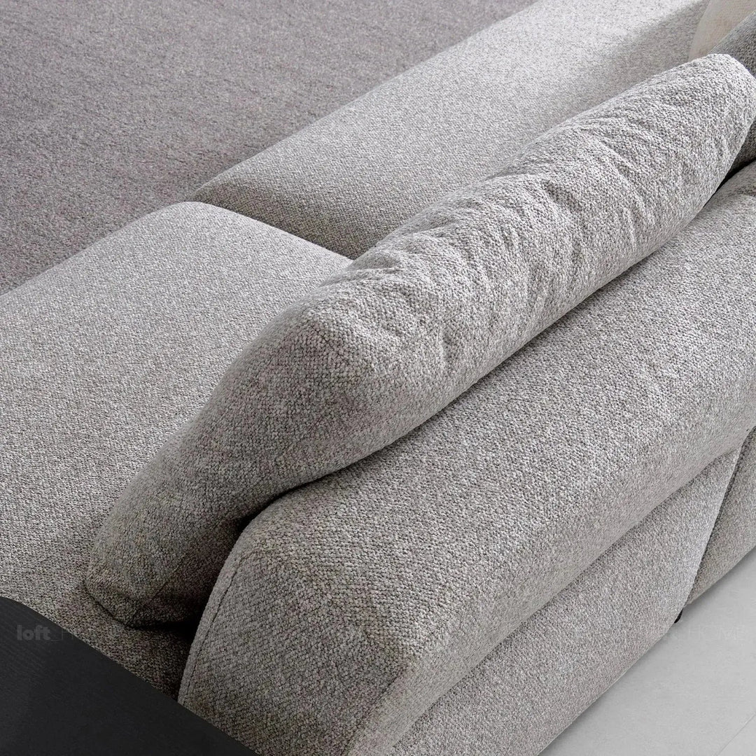 Minimalist Mixed Weave Fabric L Shape Sectional Sofa ESCAPE 5+L