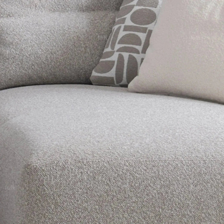 Minimalist Mixed Weave Fabric L Shape Sectional Sofa ESCAPE 5+L