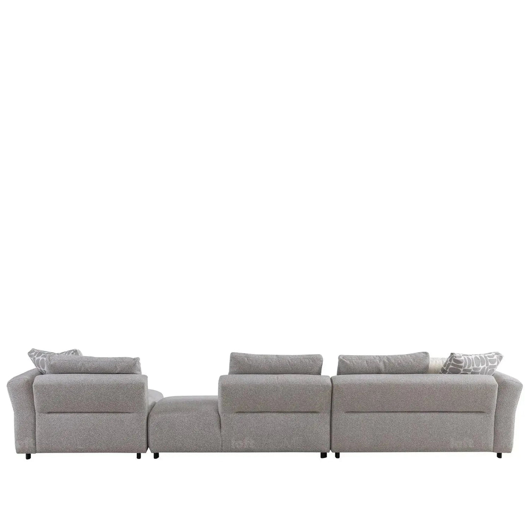 Minimalist Mixed Weave Fabric L Shape Sectional Sofa ESCAPE 5+L