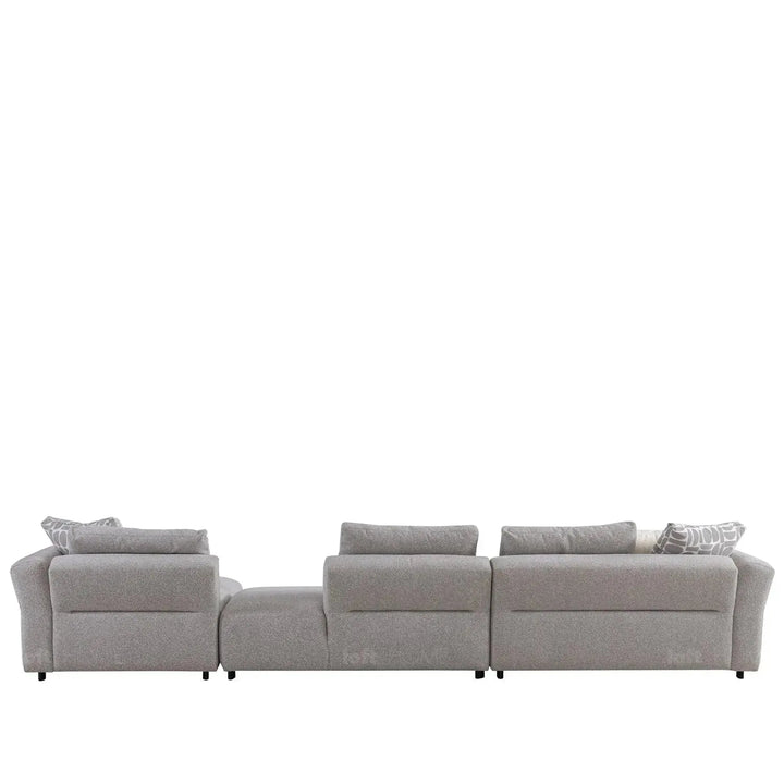 Minimalist Mixed Weave Fabric L Shape Sectional Sofa ESCAPE 5+L
