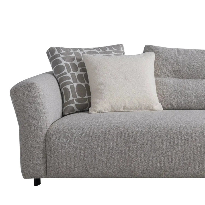 Minimalist Mixed Weave Fabric L Shape Sectional Sofa ESCAPE 5+L