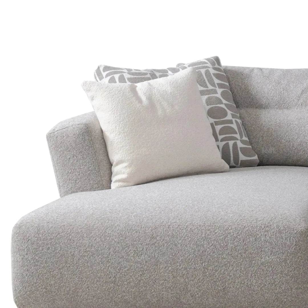 Minimalist Mixed Weave Fabric L Shape Sectional Sofa ESCAPE 5+L