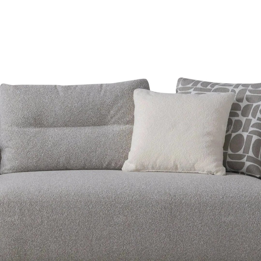 Minimalist Mixed Weave Fabric L Shape Sectional Sofa ESCAPE 5+L