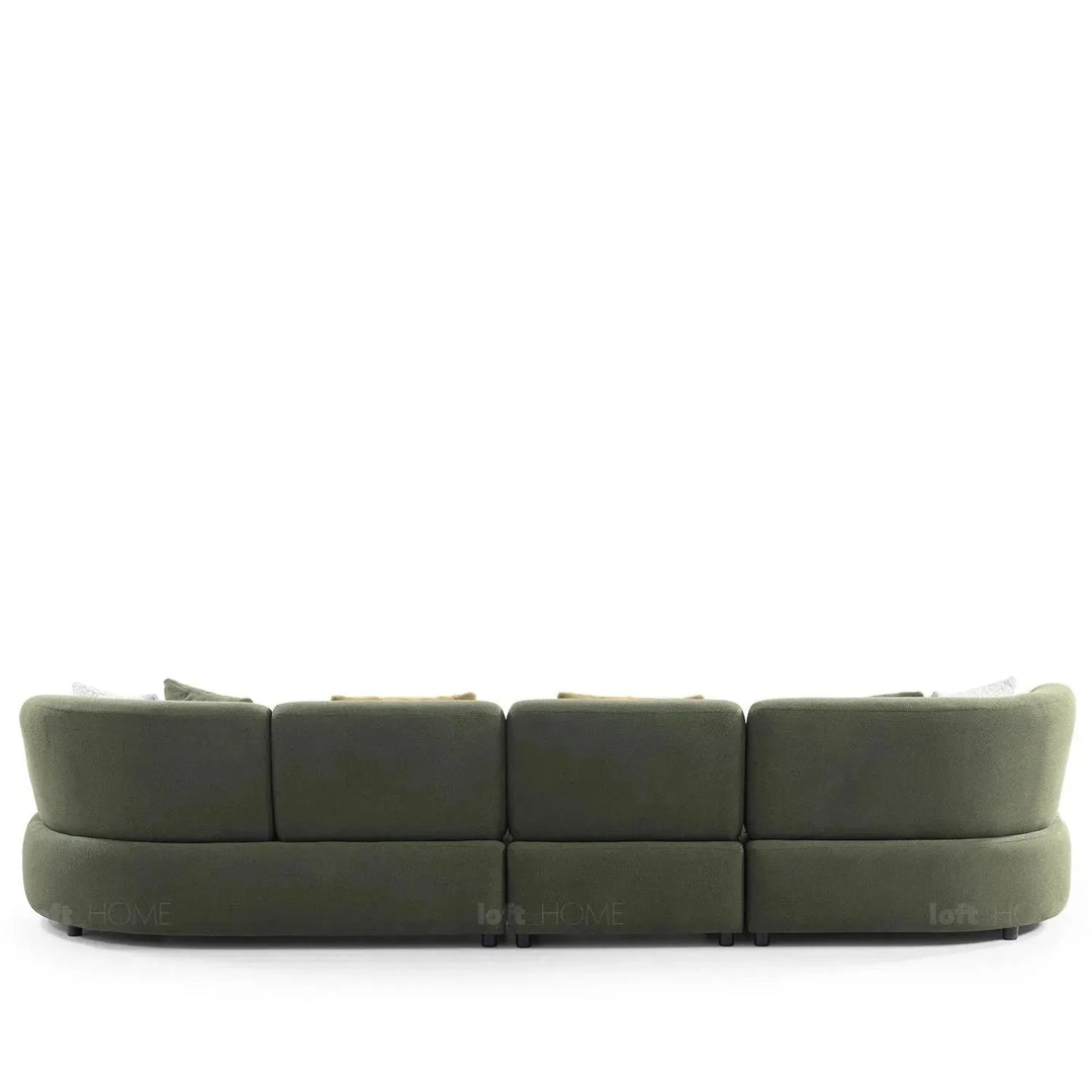 Cream fabric l shape sectional sofa fores 4+l material variants.