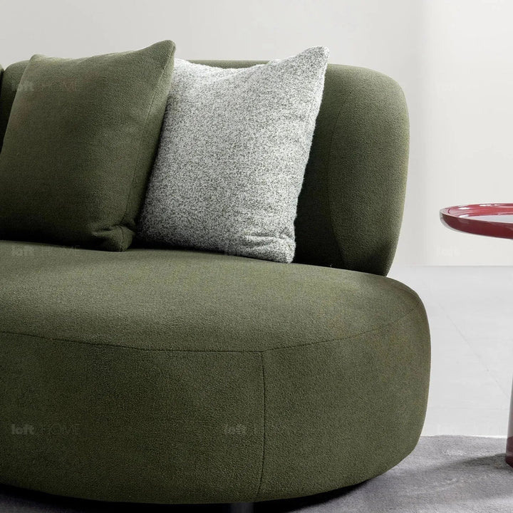 Cream Fabric L Shape Sectional Sofa FORES 4+L