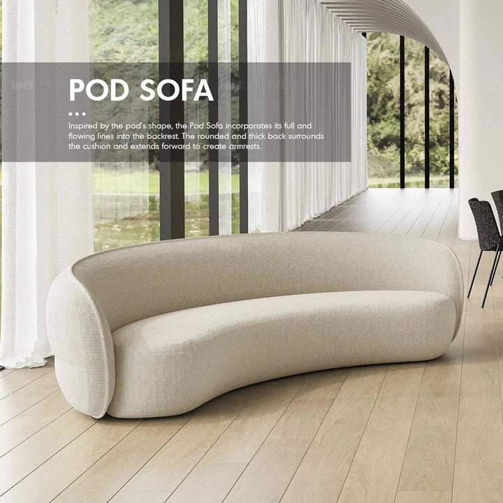 Minimalist Fabric 1 Seater Sofa POD