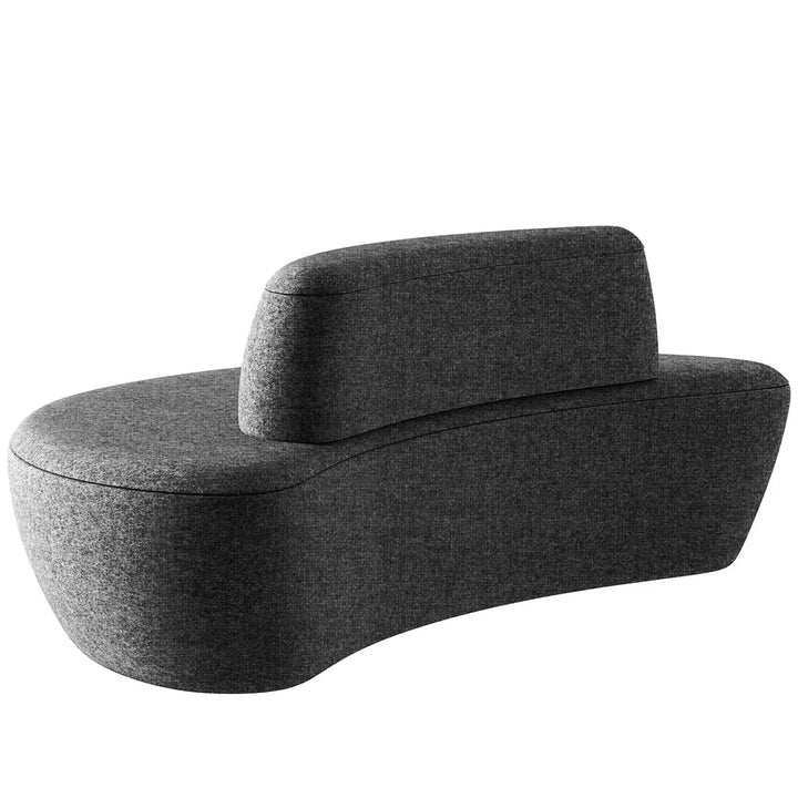 Contemporary fabric modular 3 seater sofa moon detail 11.