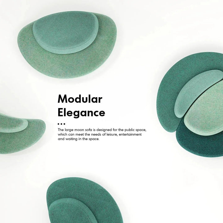 Contemporary Fabric Modular 3 Seater Sofa MOON