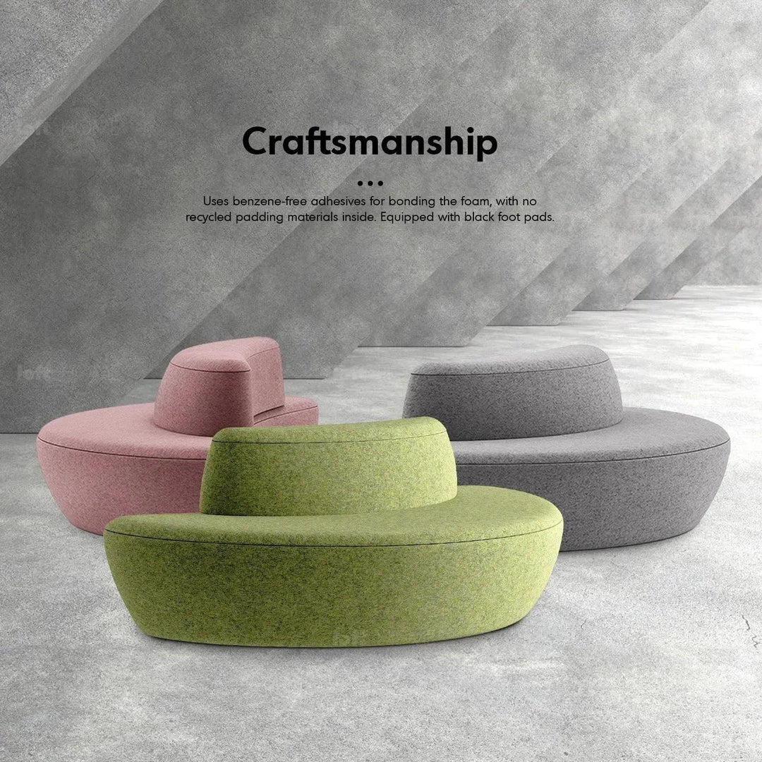 Contemporary Fabric Modular 3 Seater Sofa MOON