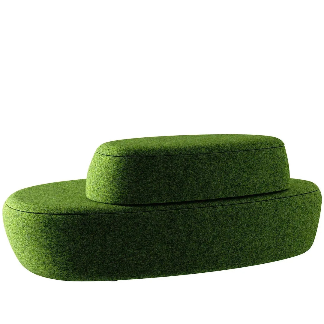 Contemporary fabric modular 3 seater sofa moon detail 7.