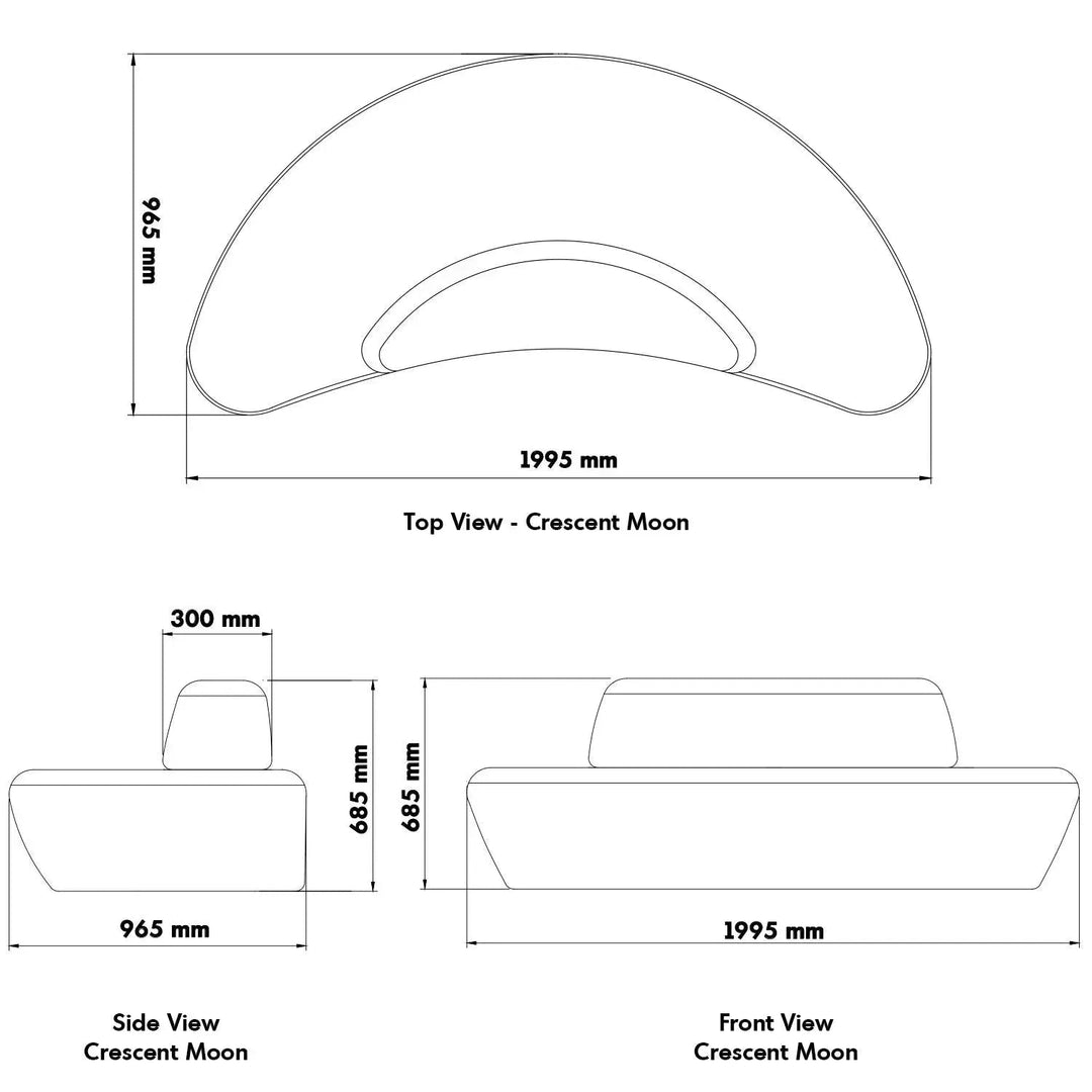 Bauhaus fabric modular 3 seater sofa moon size charts.