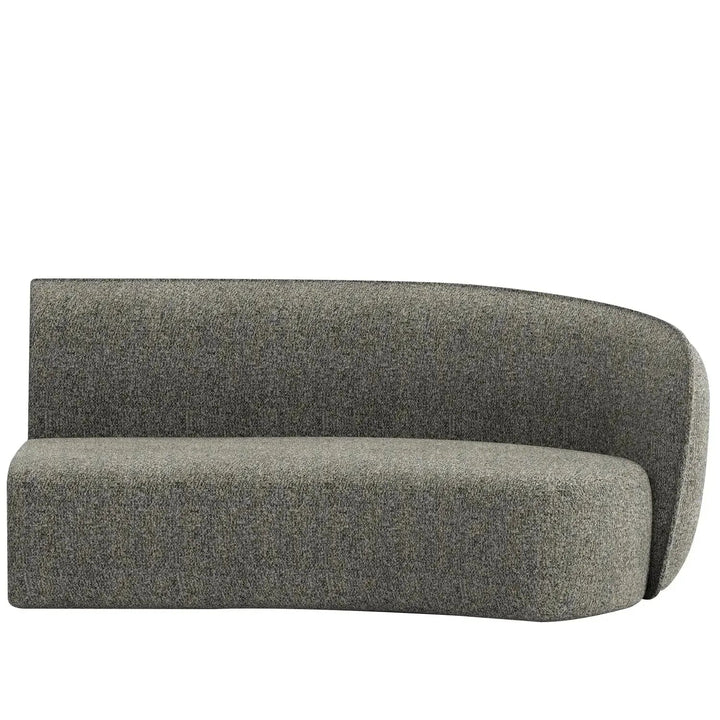Minimalist fabric modular curved armrest corner 2 seater sofa pod detail 31.