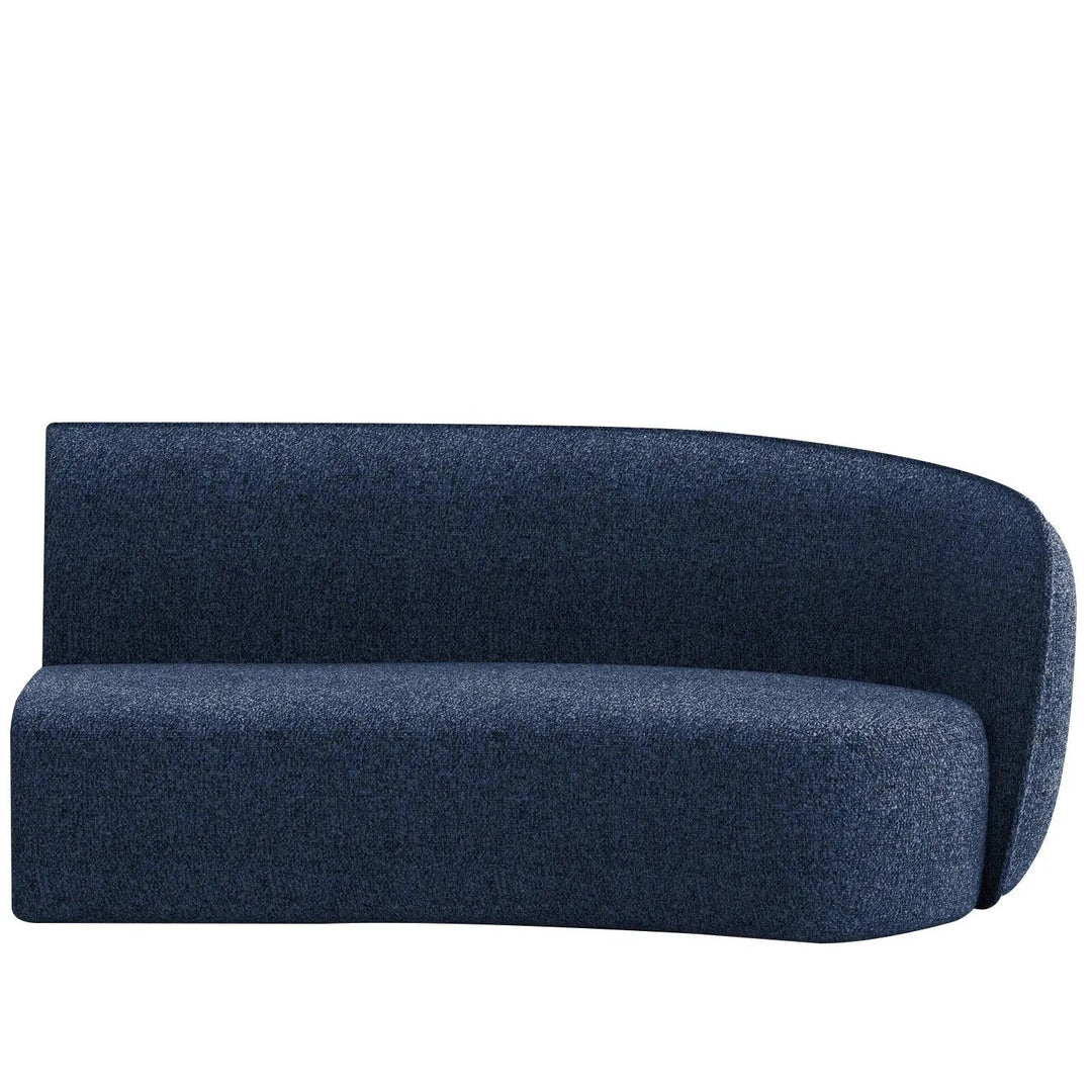 Minimalist fabric modular curved armrest corner 2 seater sofa pod detail 39.